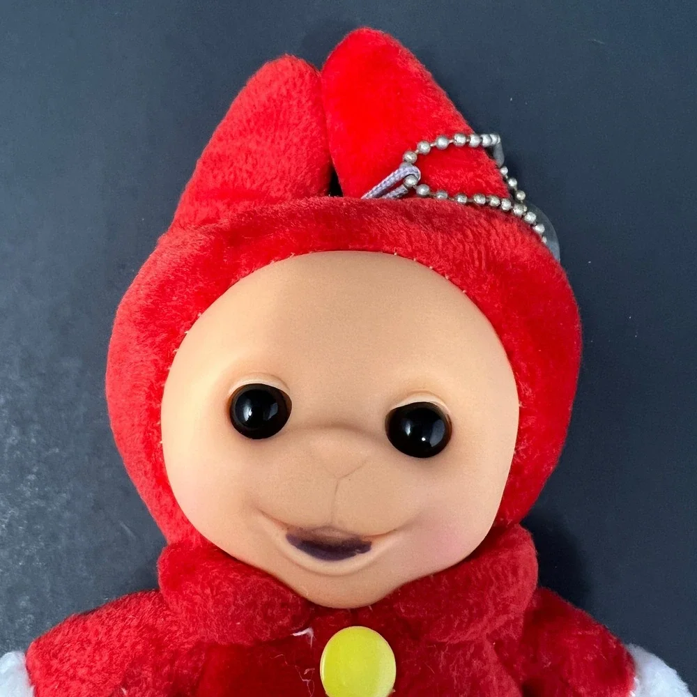 Playskool Teletubbies Po 6 Inch Red Plush Rubber Face Window Hanger Doll